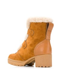 See by Chloe See By Chlo Buckled Shearling Boots