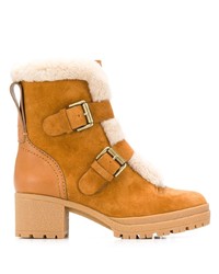 See by Chloe See By Chlo Buckled Shearling Boots