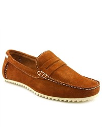 GBX 13411 Brown Moc Suede Loafers Shoes