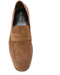 paul smith glynn suede penny loafers