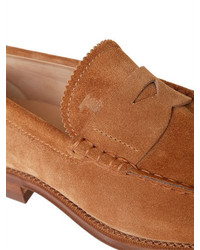 Tod's Suede Leather Penny Loafers