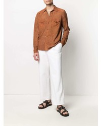 Tagliatore Perforated Long Sleeved Shirt
