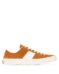 Tom Ford Brown Cambridge Suede Sneakers