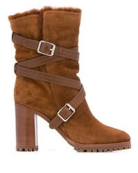 Gianvito Rossi Buckled Ankle Boots
