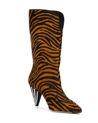 ATTICO Zebra Print Boots