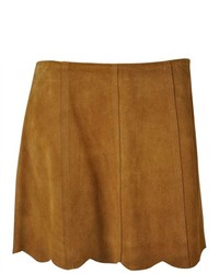 Joie Beale Suede Leather Mini Skirt