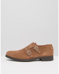 Selected Homme Oliver Woven Suede Monk Shoes