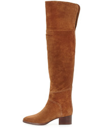 Chloé Chloe Suede Over The Knee Flat Boot