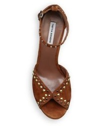 Tabitha Simmons Julieta Studs Suede Ankle Strap Sandals