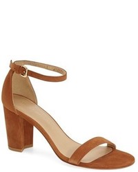 Stuart Weitzman Nearlynude Ankle Strap Sandal