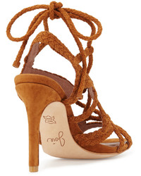 Joie Tonni Suede Strappy Sandal Whiskey