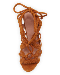 Joie Tonni Suede Strappy Sandal Whiskey