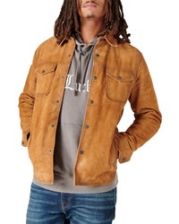 Lucky Brand Suede Shirt Jacket
