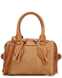 Burberry Leather And Suede Tote