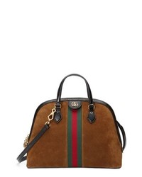 Gucci Ophidia Suede Dome Satchel