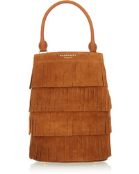 Burberry Prorsum Fringed Suede Tote