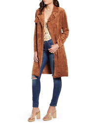 BLANKNYC Faux Suede Trench Coat