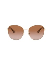 Ralph Lauren 57mm Gradient Round Sunglasses