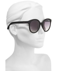 Quay Australia High Tea Round Sunglasses Black Smoke