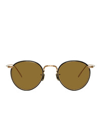 Eyevan 7285 Gold 717w Sunglasses