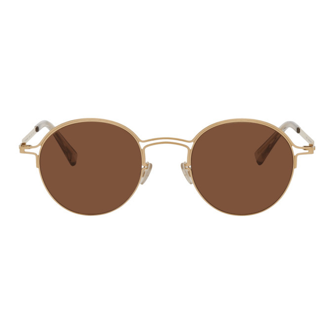 Maison Margiela Gold Mykita Edition Mmcraft014 Sunglasses, $406