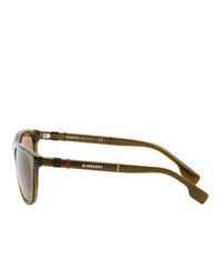 Burberry Green Stripe Sunglasses