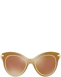 Dolce & Gabbana Mixed Media Cat Eye Sunglasses