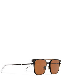 Bottega Veneta Square Frame Metal Sunglasses