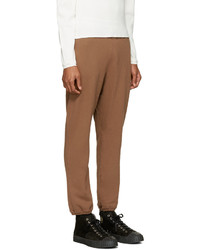 Undecorated Man Brown Fleece Lounge Pants