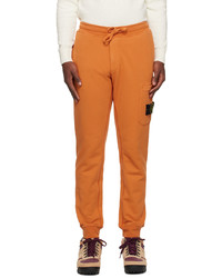 Stone Island Orange Slim Fit Lounge Pants