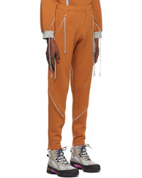 Saul Nash Orange Twist Zip Through Cypher Jogger Lounge Pants