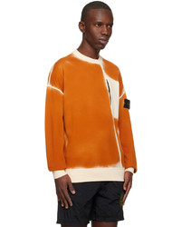 Stone Island Orange Patch Sweatshirt