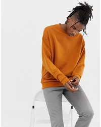 ASOS DESIGN Oversized Sweatshirt In Rust
