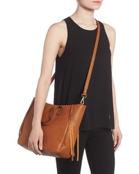 Sole Society Court Whipstitch Tote Brown
