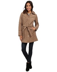 MICHAEL Michael Kors Michl Michl Kors Quilt Single Breasted Belted Trench