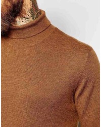 Asos Brand Merino Wool Roll Neck Sweater