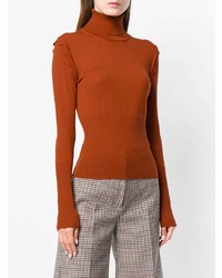 Chloé Scallop Trim Turtleneck Sweater