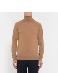Ami Slim Fit Merino Wool Rollneck Sweater