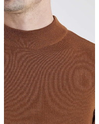 Topman Rust Turtle Neck Sweater