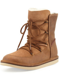UGG Lodge Fur Lined Lace Up Boot