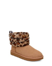 UGG Mini Fluff Quilted Leopard Print Boot
