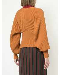 Rosetta Getty Wrap Neckline Sweater