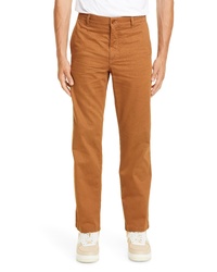 Tobacco Vertical Striped Chinos