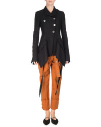Proenza Schouler Belted Paperbag Pants With Wide Cuff Brown