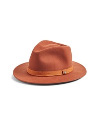 Brixton Messer Packable Felted Wool Fedora