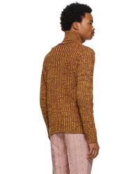 Gucci Yellow Brown Vanis Knit Sweater