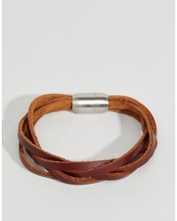 Reclaimed Vintage Leather Woven Bracelet