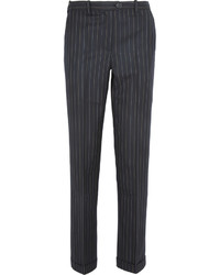 Vertical Striped Wool Pants