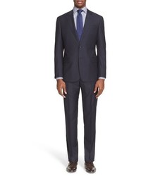 Vertical Striped Wool Suit