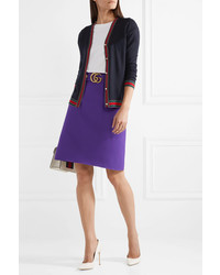 Gucci Embellished Wool And Skirt